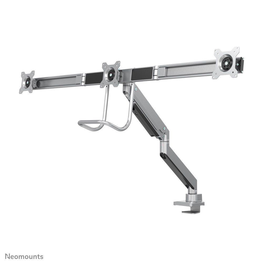 Neomounts NM-D775DX3SILVER Monitor arm 17-27" - gas spring - Topfix - 180°-stop Neomounts NM-D775DX3SILVER Monitor arm 17-27" - gas spring - Topfix - 180°-stop