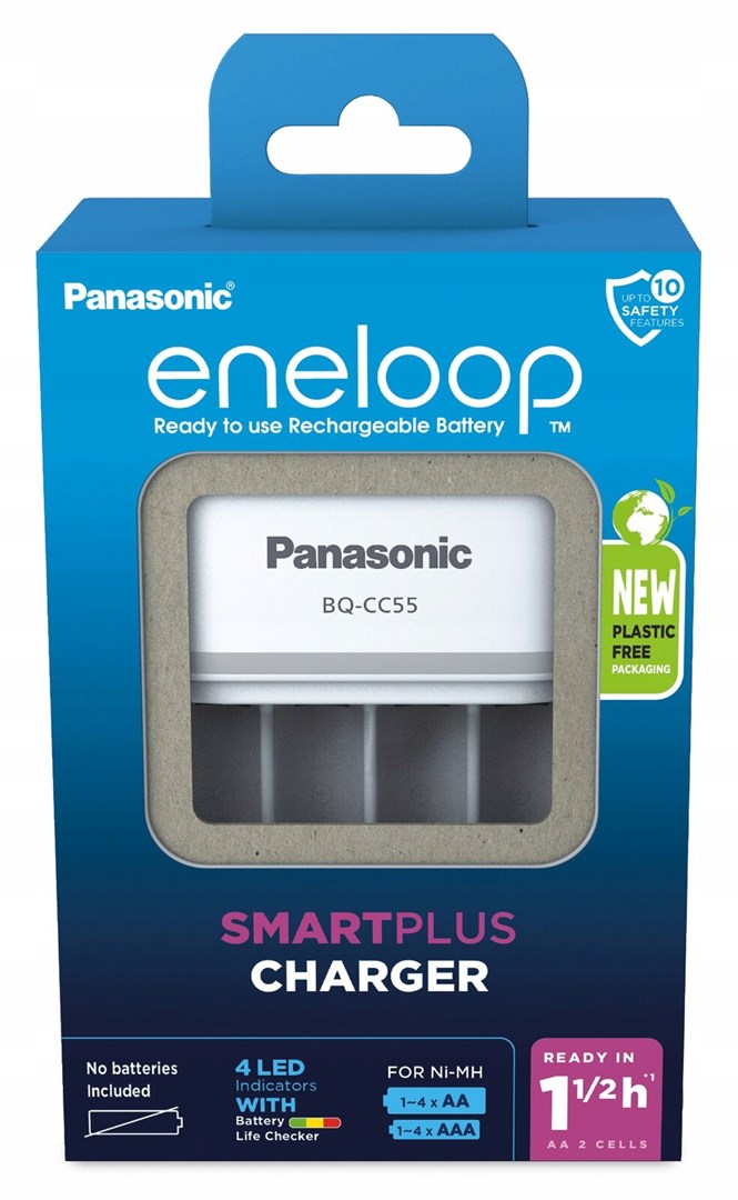 Battery charger PANASONIC Eneloop Smartplus BQ-CC55 (BQ-CC55E) Battery charger PANASONIC Eneloop Smartplus BQ-CC55 (BQ-CC55E)
