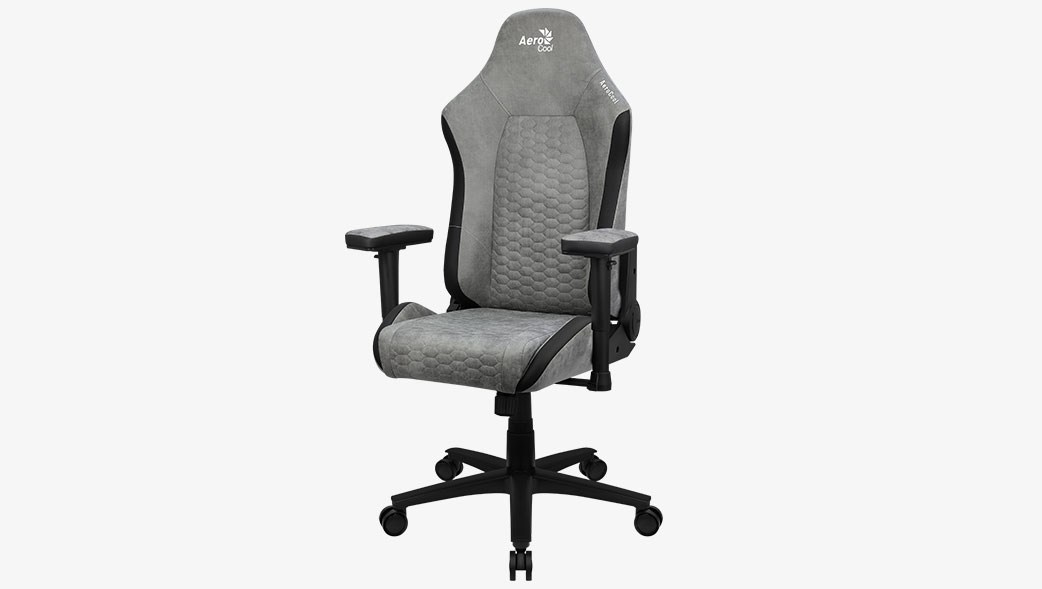 Aerocool Crown AeroSuede Universal gaming chair Padded seat Stone Grey Aerocool Crown AeroSuede Universal gaming chair Padded seat Stone Grey