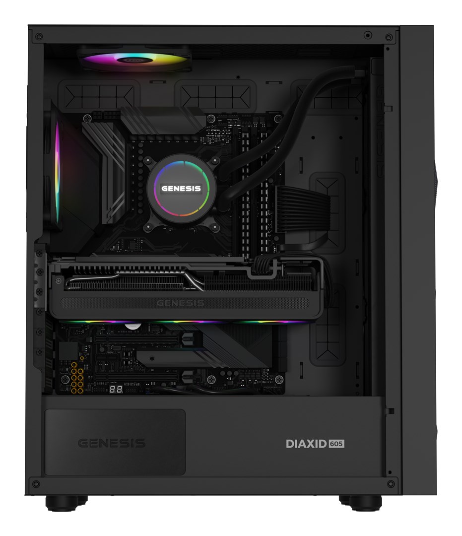 GENESIS NLG-2321 computer cooling system Computer case Liquid cooling kit Black GENESIS NLG-2321 computer cooling system Computer case Liquid cooling kit Black