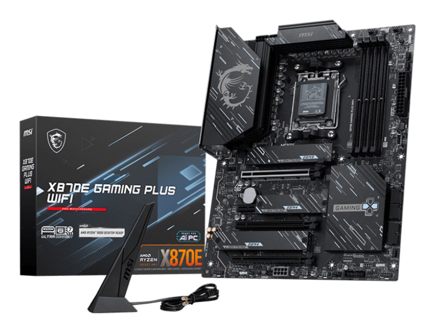 MSI X870E GAMING PLUS WIFI motherboard AMD X870E Socket AM5 ATX MSI X870E GAMING PLUS WIFI motherboard AMD X870E Socket AM5 ATX