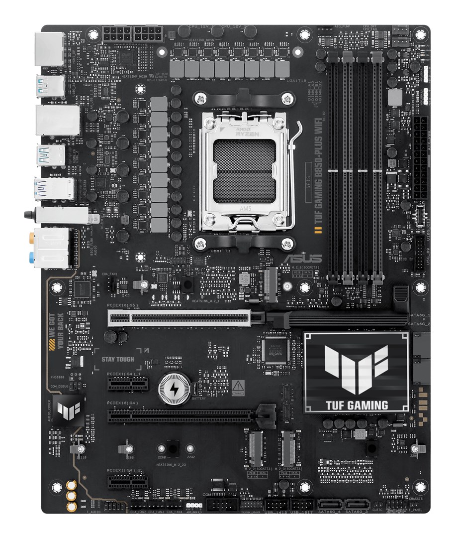 ASUS TUF GAMING B850-PLUS WIFI AMD B850 Socket AM5 ATX ASUS TUF GAMING B850-PLUS WIFI AMD B850 Socket AM5 ATX