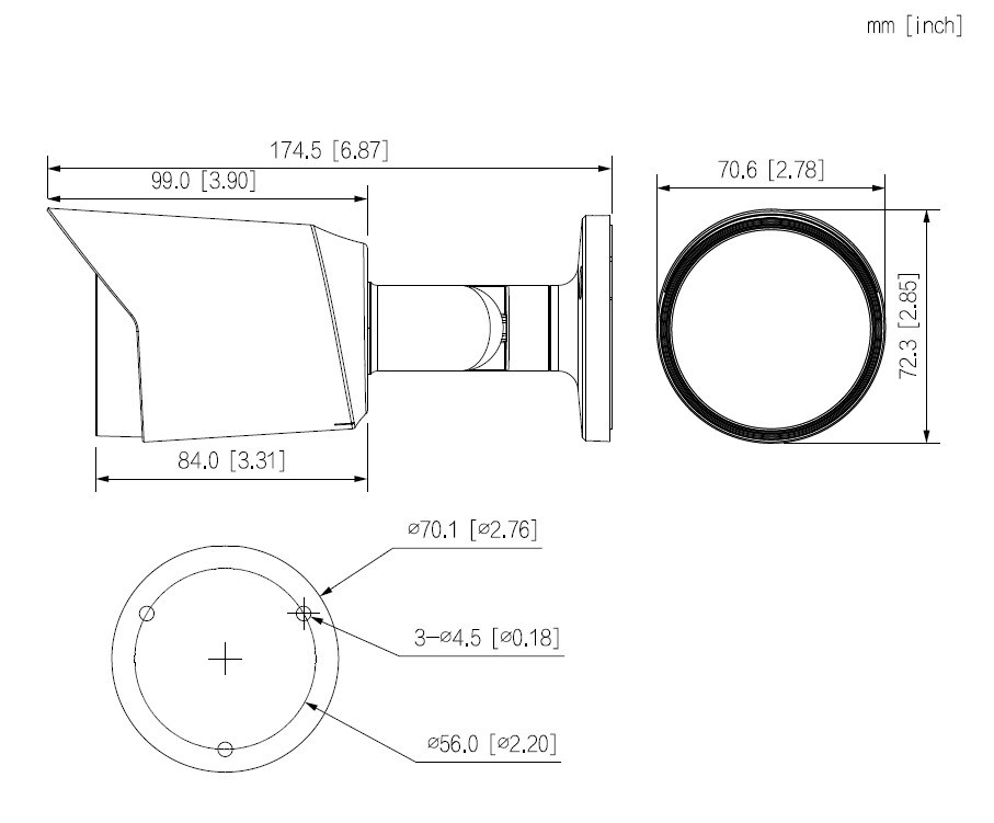 Dahua HAC-HFW1200T-0280B-S6 4-in-1 Camera Dahua HAC-HFW1200T-0280B-S6 4-in-1 Camera