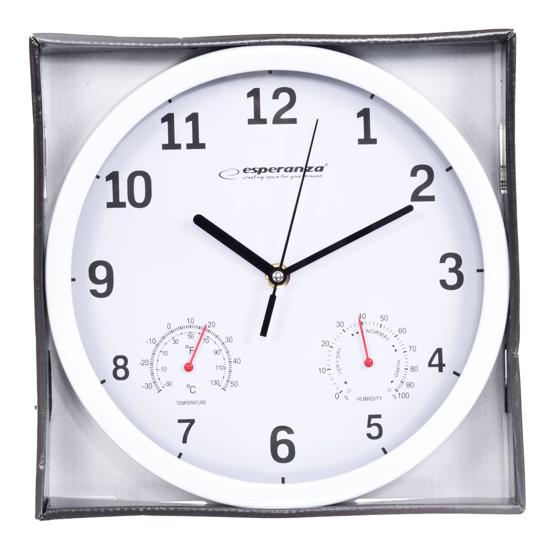 Esperanza EHC016K Mechanical wall clock Round Black Esperanza EHC016K Mechanical wall clock Round Black