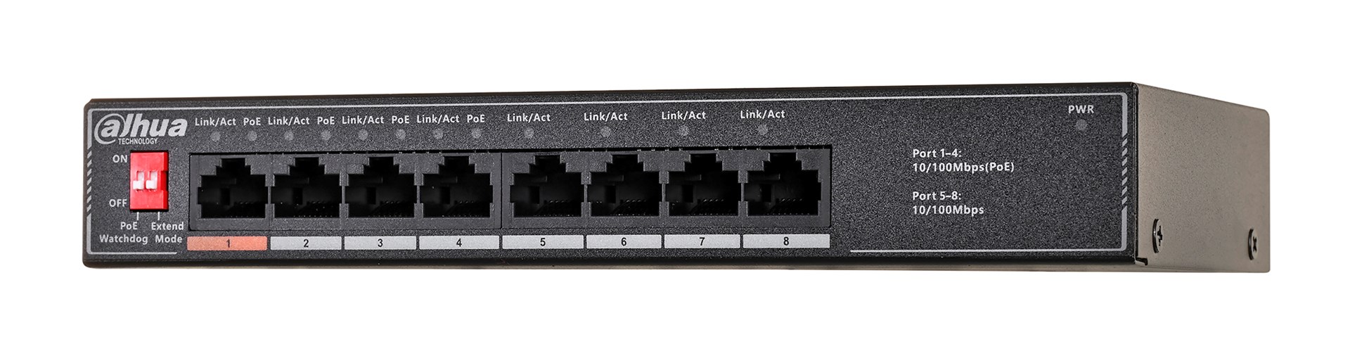Dahua Technology PoE SF1008LP Unmanaged L2 Fast Ethernet (10/100) Power over Ethernet (PoE) Black Dahua Technology PoE SF1008LP Unmanaged L2 Fast Ethernet (10/100) Power over Ethernet (PoE) Black