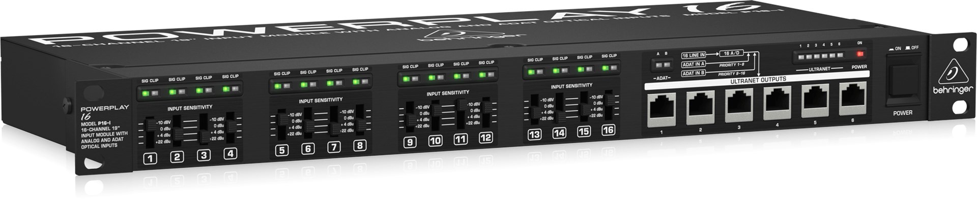 Behringer P16-I audio mixer 16 channels 20 - 20000 Hz Black Behringer P16-I audio mixer 16 channels 20 - 20000 Hz Black