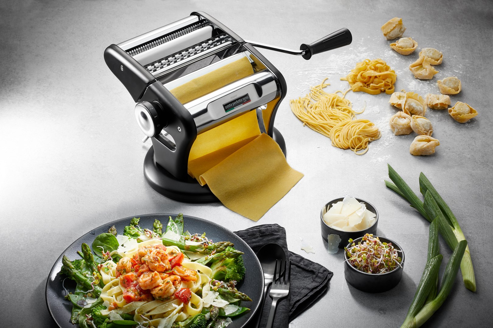 Gefu Pasta Perfetta Nero Pasta Machine G-29401 Gefu Pasta Perfetta Nero Pasta Machine G-29401