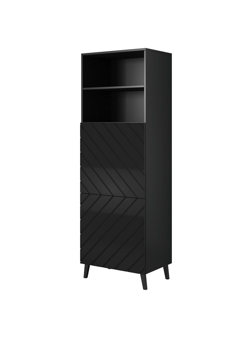 Cabinet ABETO 60x40x176.5 cm gloss black/black Cabinet ABETO 60x40x176.5 cm gloss black/black