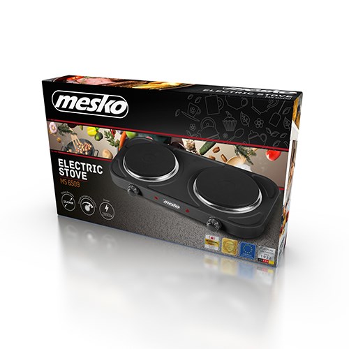 Mesko Home MS 6509 hob Black Countertop Sealed plate 2 zone(s) Mesko Home MS 6509 hob Black Countertop Sealed plate 2 zone(s)