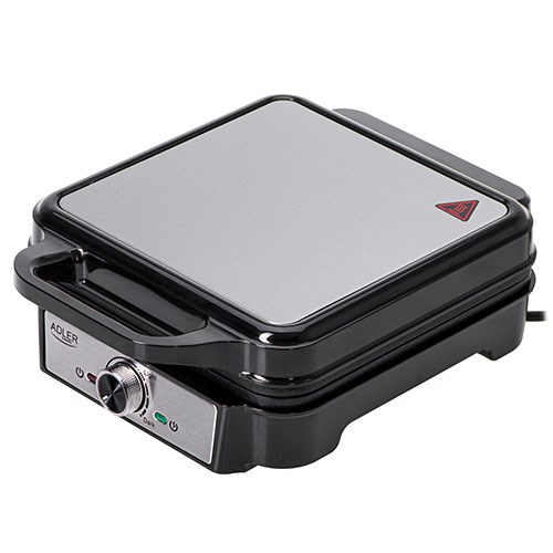 Adler AD 3083 waffle iron 4 waffle 1800 W Black, Silver Adler AD 3083 waffle iron 4 waffle 1800 W Black, Silver