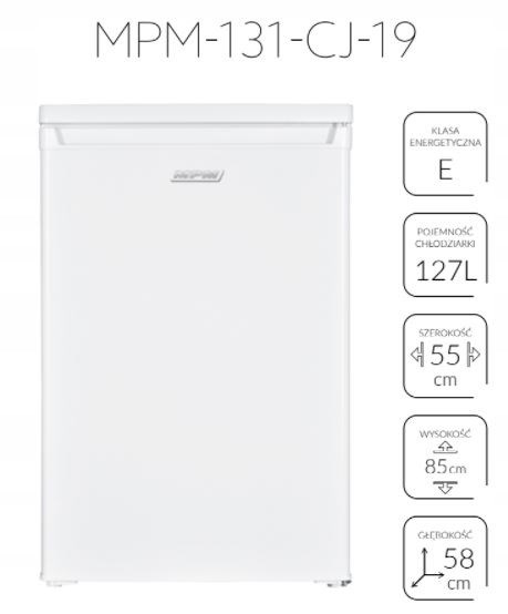 Free-standing refrigerator MPM-131-CJ-19 127 l, white Free-standing refrigerator MPM-131-CJ-19 127 l, white