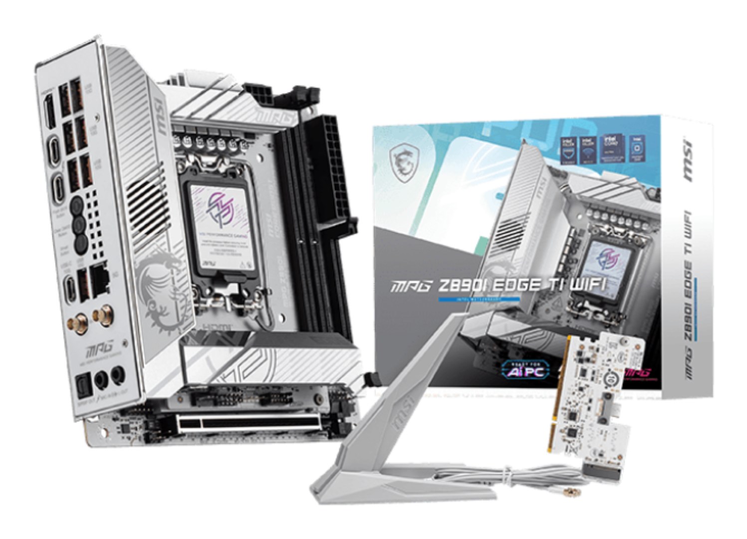 MSI MPG Z890I EDGE TI WIFI motherboard Intel Z890 LGA 1851 (Socket V1) mini ITX MSI MPG Z890I EDGE TI WIFI motherboard Intel Z890 LGA 1851 (Socket V1) mini ITX