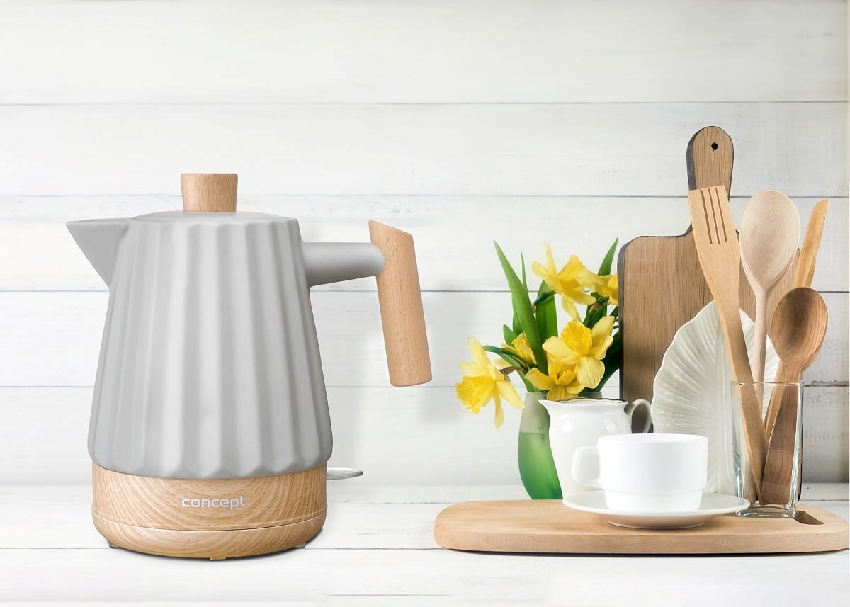 Concept RK0091 Ceramic electric kettle 1.5 l Light grey Concept RK0091 Ceramic electric kettle 1.5 l Light grey