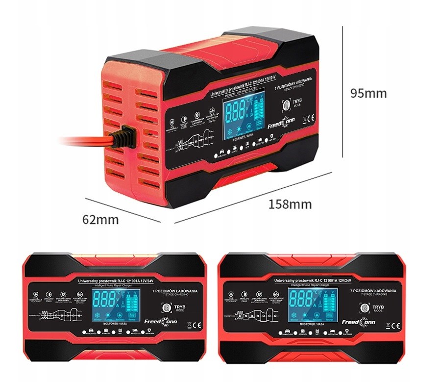 FreedConn RJ-C 121001A 12V, 10A /24V 5A battery charger FreedConn RJ-C 121001A 12V, 10A /24V 5A battery charger