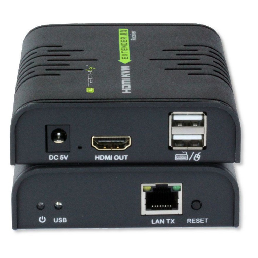 Techly IDATA HDMI-KVM2 KVM extender Transmitter & receiver Techly IDATA HDMI-KVM2 KVM extender Transmitter & receiver