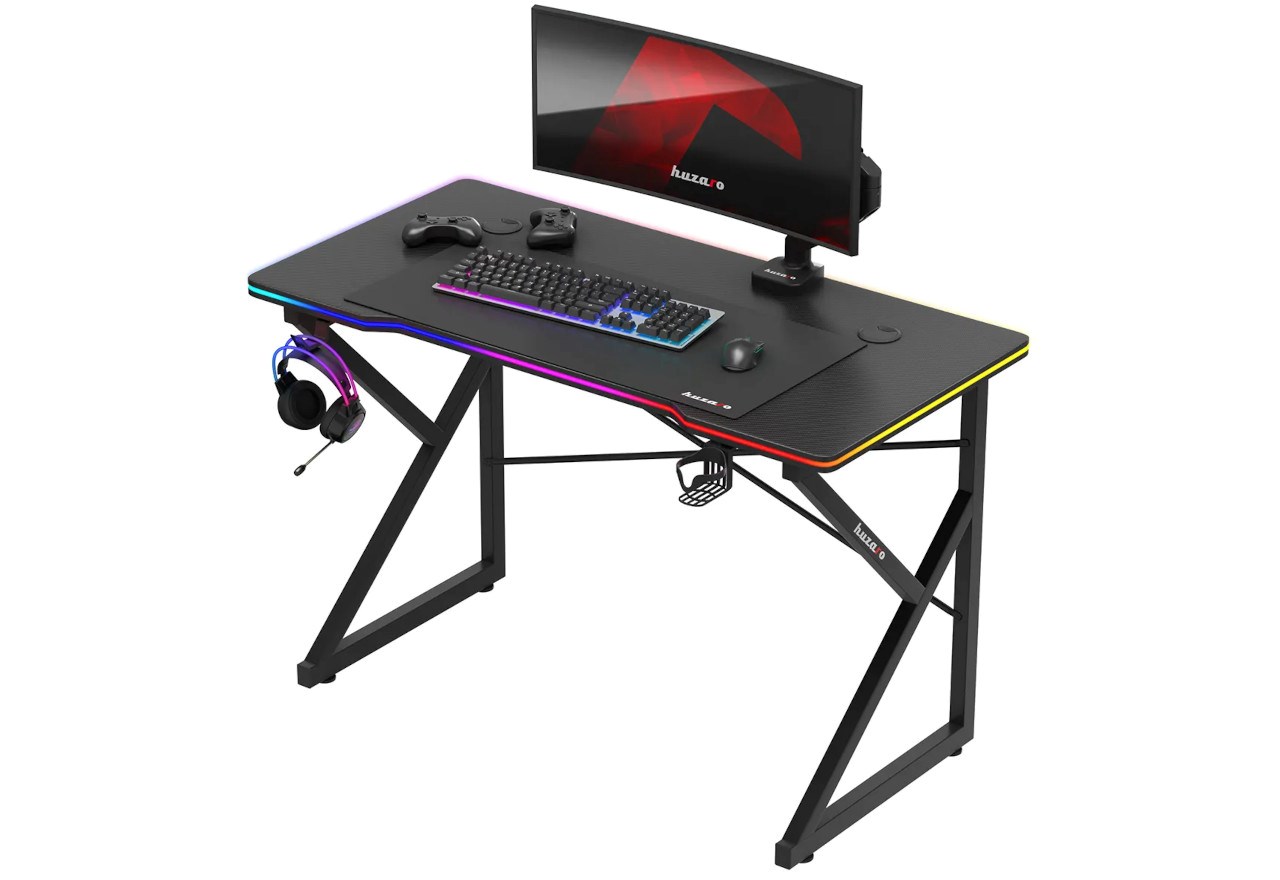 Huzaro Hero 1.7 RGB Black - gaming table Huzaro Hero 1.7 RGB Black - gaming table