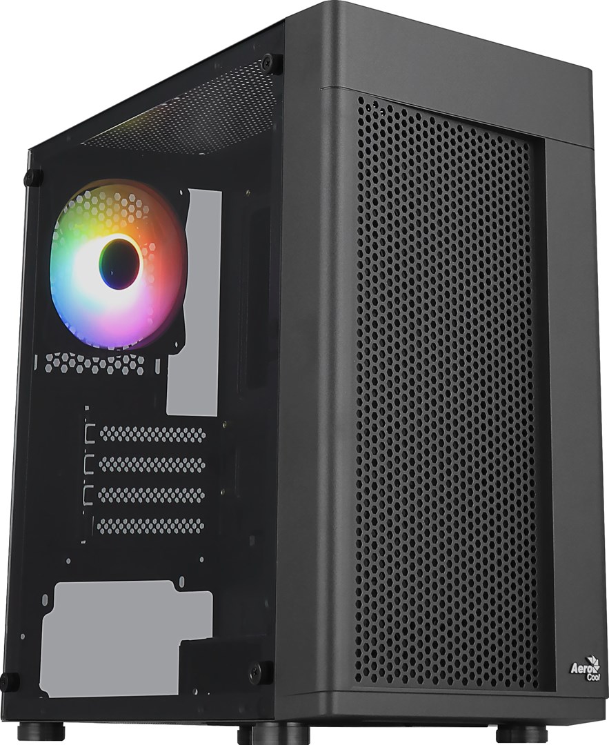 Aerocool HEXFORMBKV2 Micro ATX PC Case 3 Fans FRGB Black Aerocool HEXFORMBKV2 Micro ATX PC Case 3 Fans FRGB Black