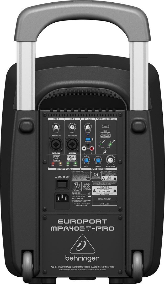 Behringer Europort MPA40BT-PRO 2-way Behringer Europort MPA40BT-PRO 2-way