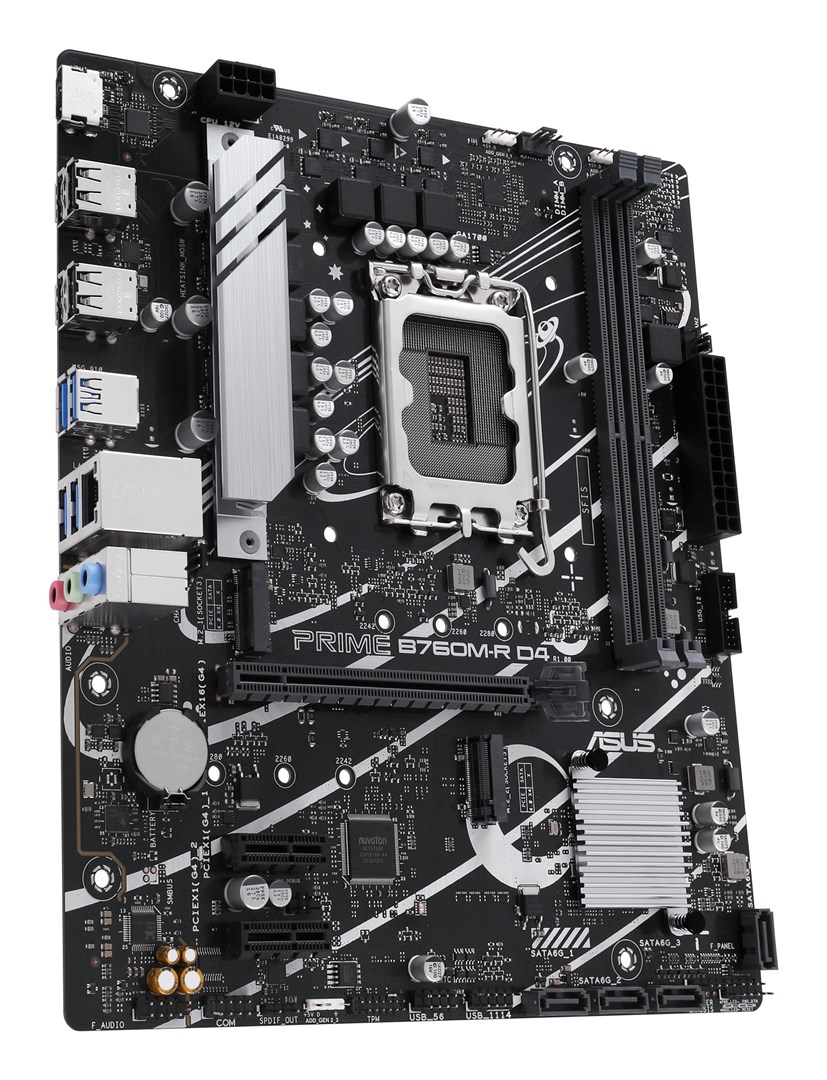 ASUS PRIME B760M-R D4 Intel B760 LGA 1700 micro ATX ASUS PRIME B760M-R D4 Intel B760 LGA 1700 micro ATX