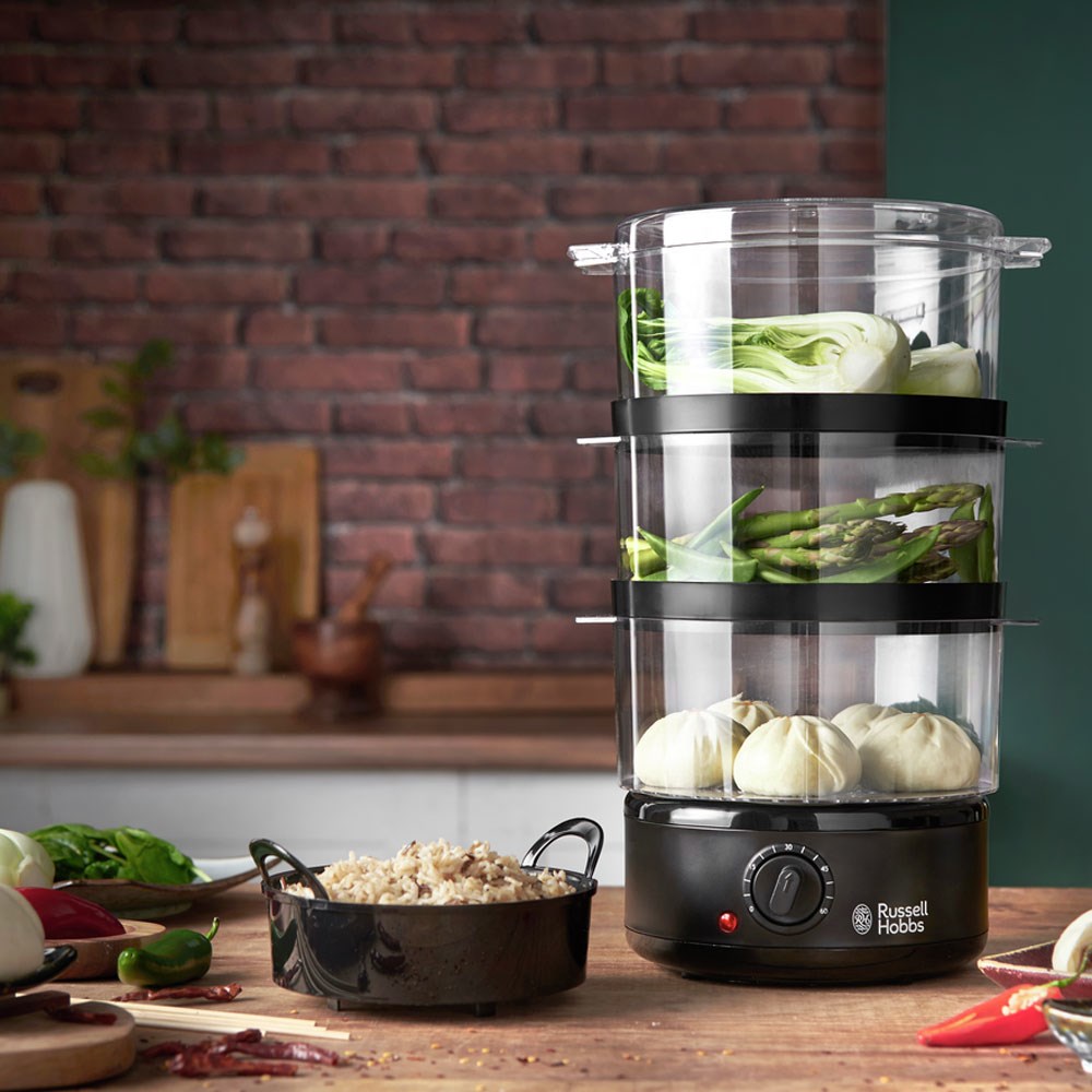 Russell Hobbs 26530-56 steam cooker 3 basket(s) Freestanding 400 W Black, Translucent Russell Hobbs 26530-56 steam cooker 3 basket(s) Freestanding 400 W Black, Translucent