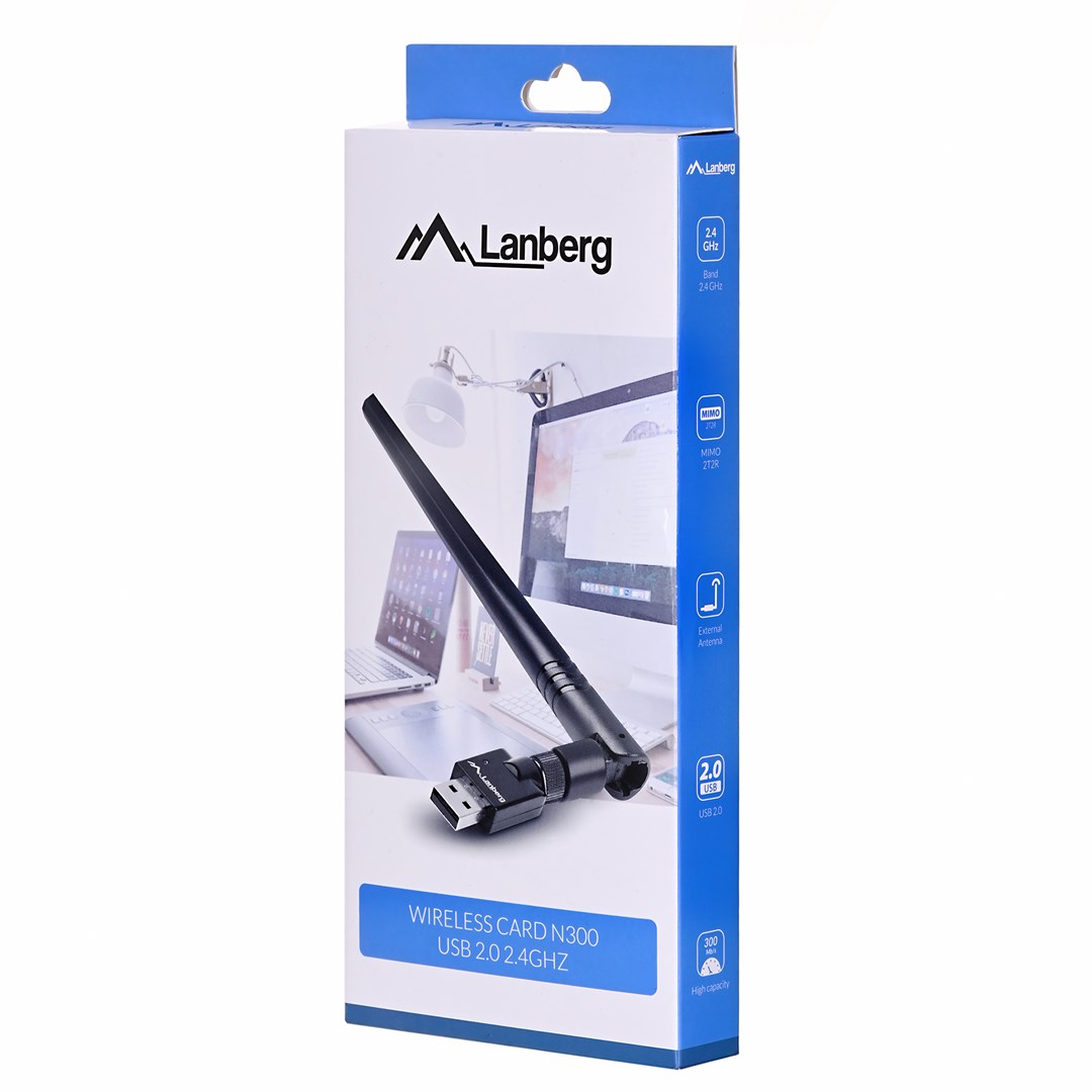 Lanberg NC-0300-WIE networking card Ethernet / WLAN 2400 Mbit/s Lanberg NC-0300-WIE networking card Ethernet / WLAN 2400 Mbit/s