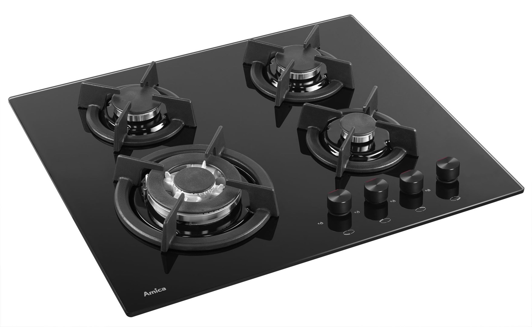 Amica PG6411SR hob Black Built-in Gas 4 zone(s) Amica PG6411SR hob Black Built-in Gas 4 zone(s)