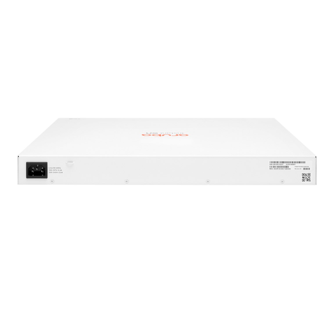 Aruba Instant On 1830 48G 24p Class4 PoE 4SFP 370W Managed L2 Gigabit Ethernet (10/100/1000) Power over Ethernet (PoE) 1U Aruba Instant On 1830 48G 24p Class4 PoE 4SFP 370W Managed L2 Gigabit Ethernet (10/100/1000) Power over Ethernet (PoE) 1U