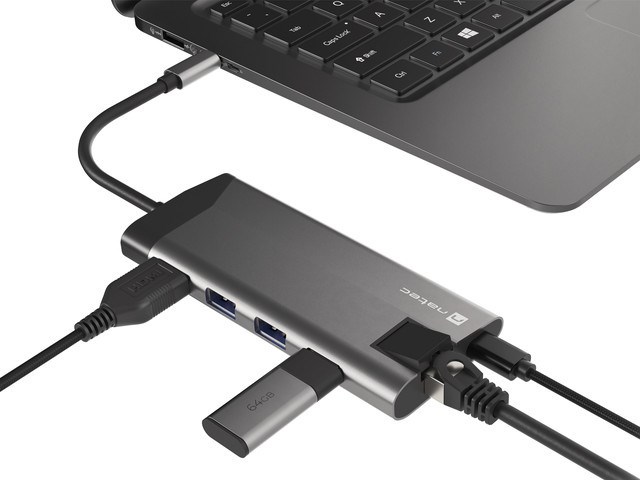 NATEC Fowler Plus USB Type-C Black, Grey NATEC Fowler Plus USB Type-C Black, Grey
