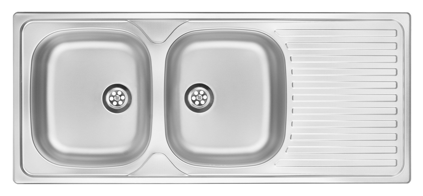 2-bowl steel sink with drainer 2-bowl steel sink with drainer