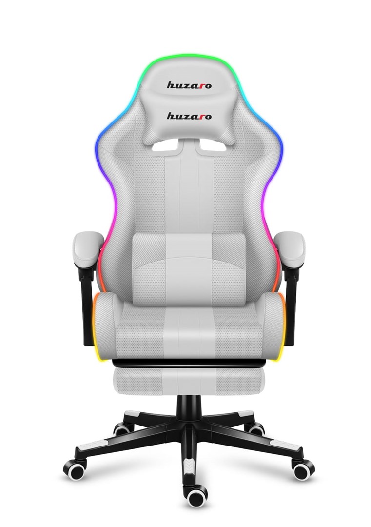 HUZARO FORCE 4.7 RGB White GAMING CHAIR HUZARO FORCE 4.7 RGB White GAMING CHAIR