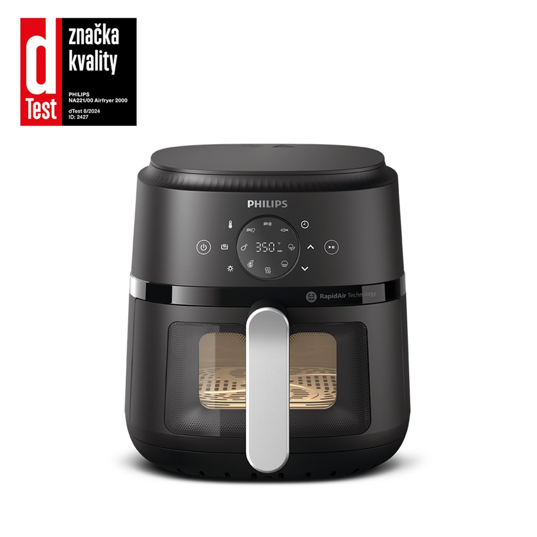 Philips 2000 series NA221/00 fryer Single 4.2 L Stand-alone 1500 W Hot air fryer Silver Philips 2000 series NA221/00 fryer Single 4.2 L Stand-alone 1500 W Hot air fryer Silver