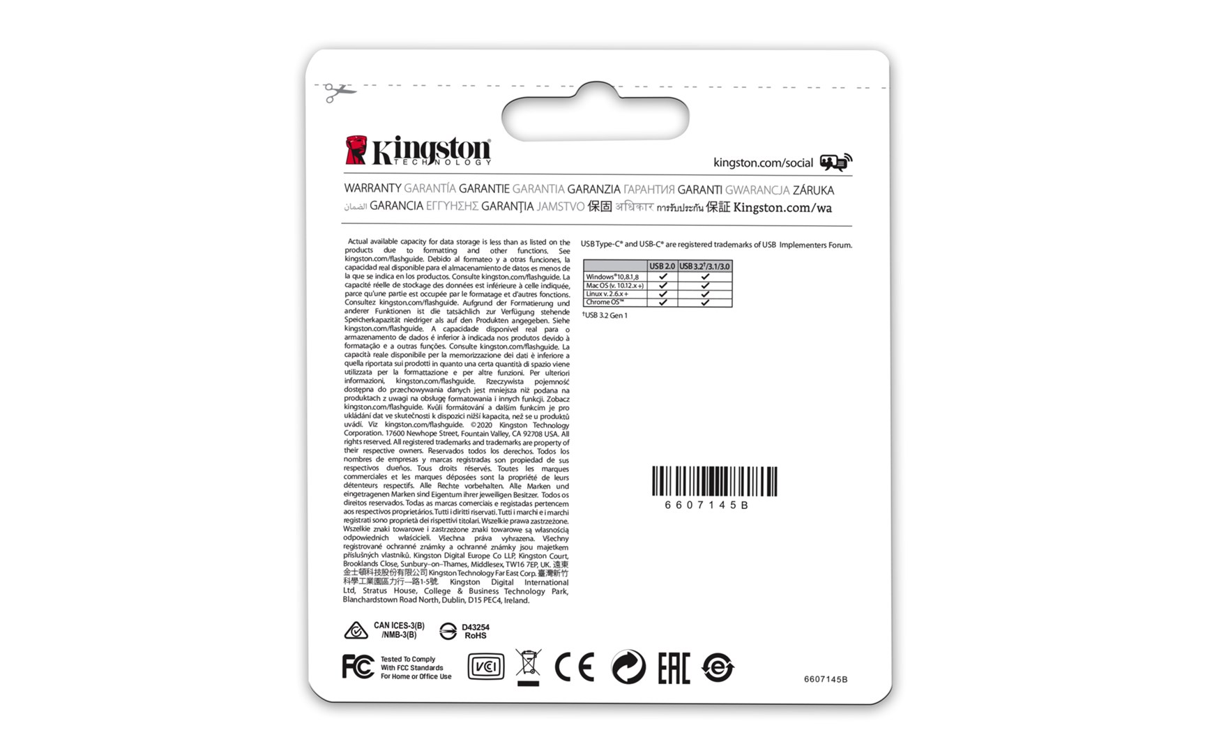 Kingston Technology DataTraveler 64GB microDuo 3C 200MB/s dual USB-A + USB-C Kingston Technology DataTraveler 64GB microDuo 3C 200MB/s dual USB-A + USB-C