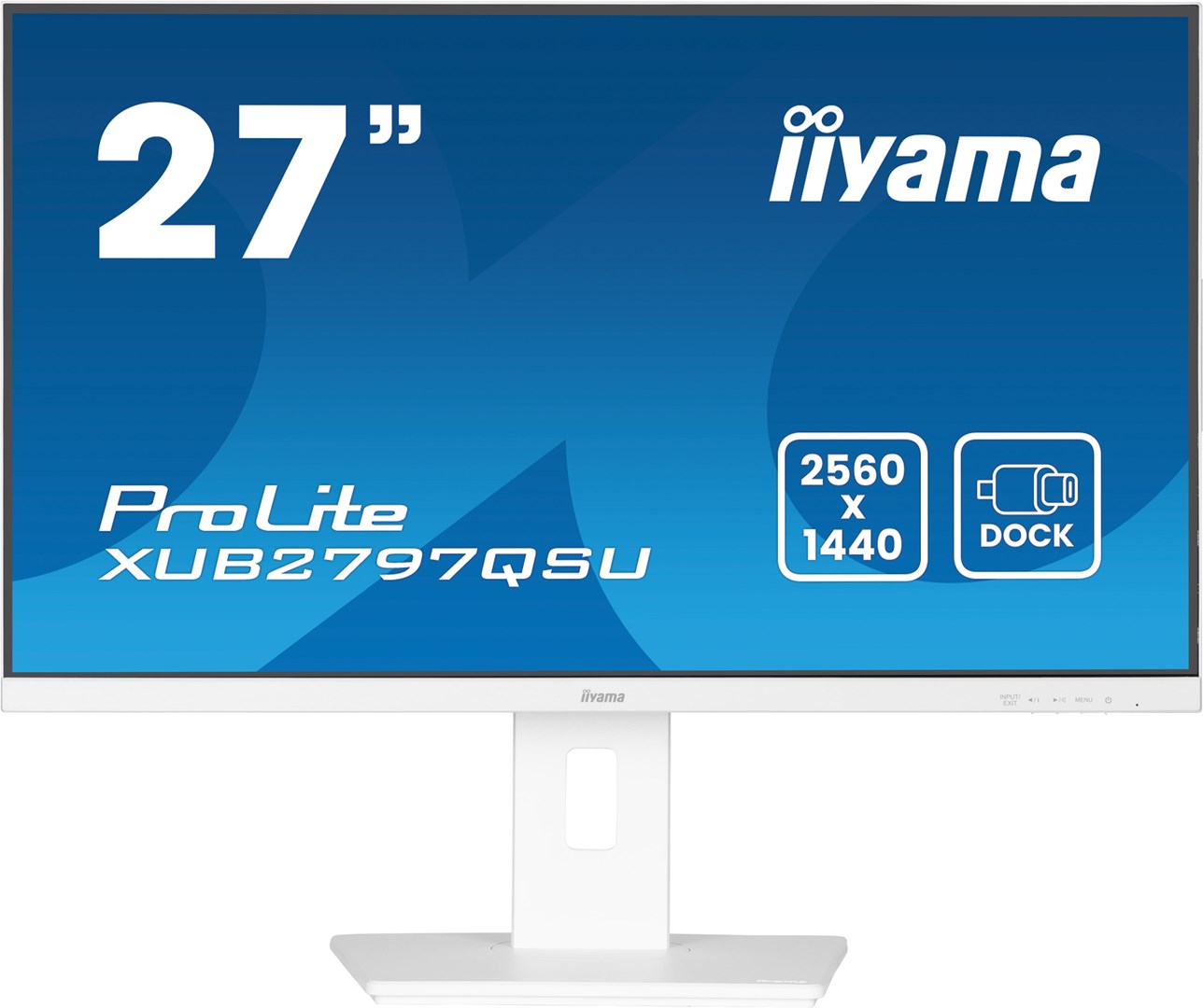 iiyama ProLite 27” QHD IPS technology panel with USB hub and 100Hz refresh rate and 150mm height adjustable stand iiyama ProLite 27” QHD IPS technology panel with USB hub and 100Hz refresh rate and 150mm height adjustable stand