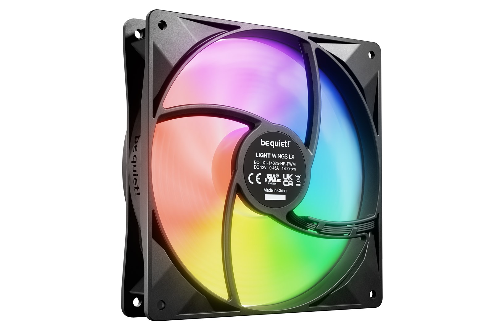 be quiet! LIGHT WINGS LX 140mm PWM high-speed Computer case Fan 14 cm Black 1 pc(s) be quiet! LIGHT WINGS LX 140mm PWM high-speed Computer case Fan 14 cm Black 1 pc(s)