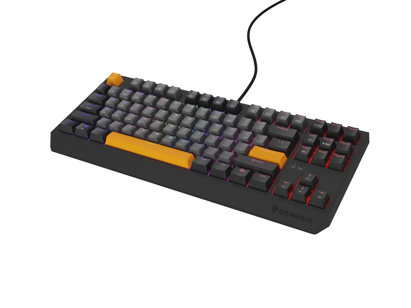 GENESIS Thor 230 TKL keyboard Gaming USB QWERTY Black, Grey, Orange GENESIS Thor 230 TKL keyboard Gaming USB QWERTY Black, Grey, Orange