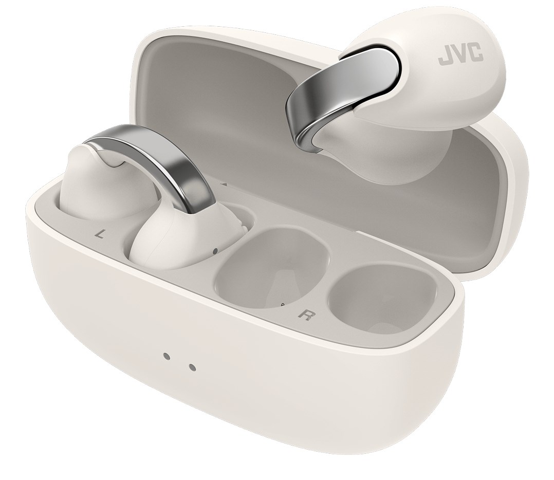 JVC HA-NP1TWU - open-back TWS earcuff headphones, white JVC HA-NP1TWU - open-back TWS earcuff headphones, white