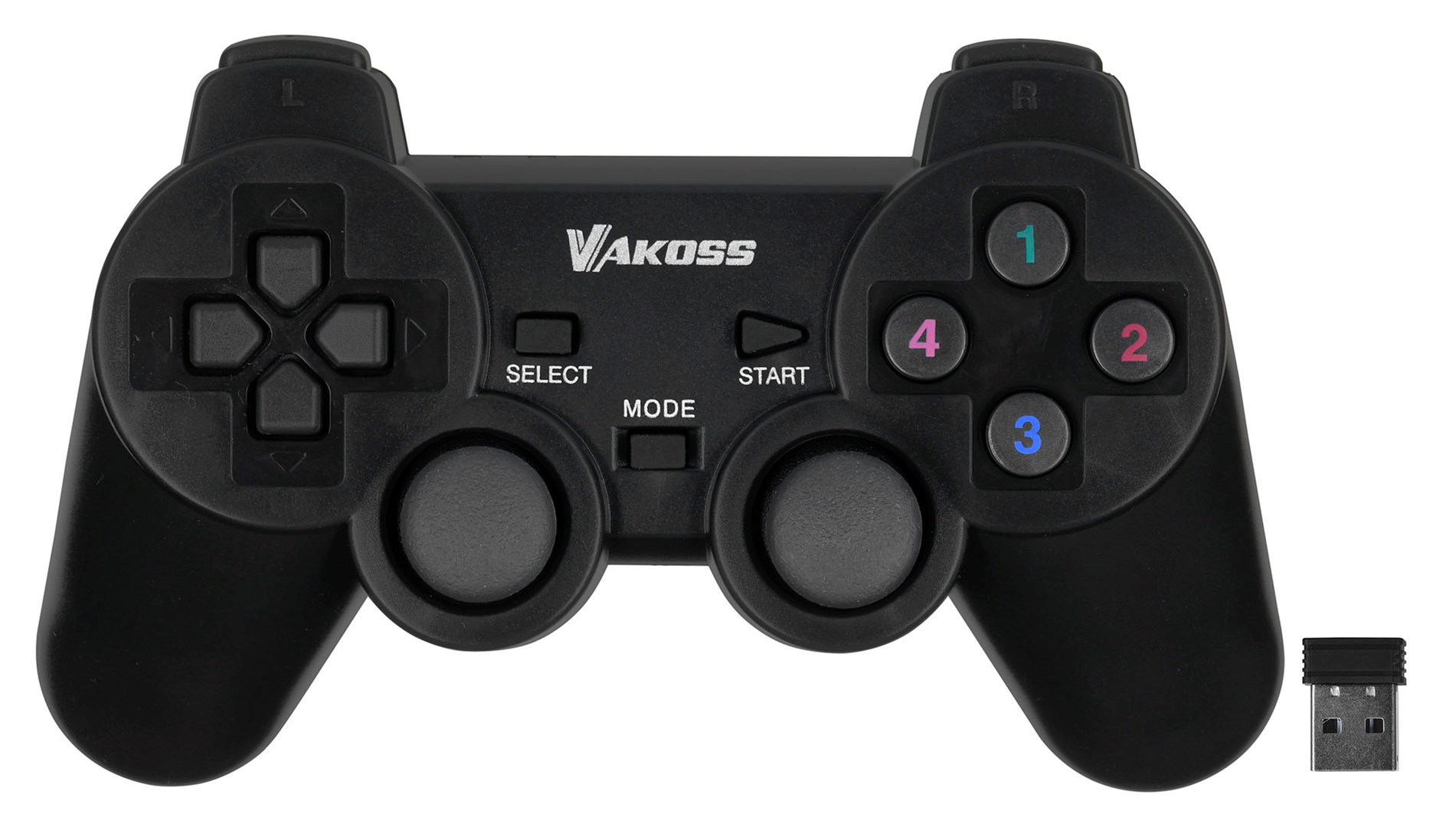 Vakoss GP-3925BK Gaming Controller Black RF Gamepad Analogue / Digital PC, Playstation 3 Vakoss GP-3925BK Gaming Controller Black RF Gamepad Analogue / Digital PC, Playstation 3