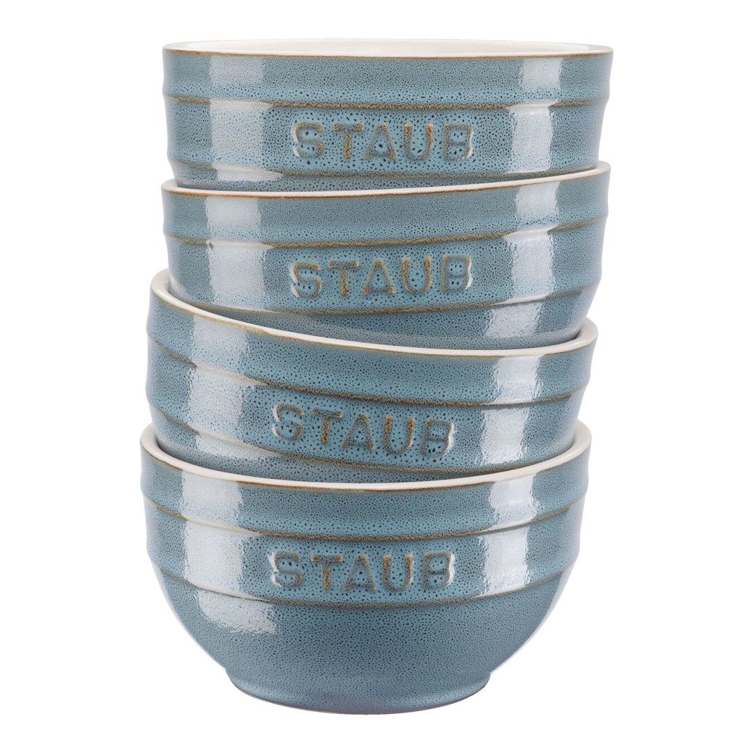 Staub Ceramique Bowl set 0.7 L Round Ceramic Turquoise 4 pc(s) Staub Ceramique Bowl set 0.7 L Round Ceramic Turquoise 4 pc(s)