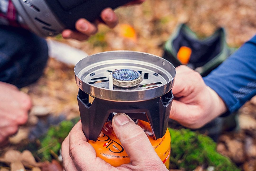 Camping stove pot + burner Camping stove pot + burner
