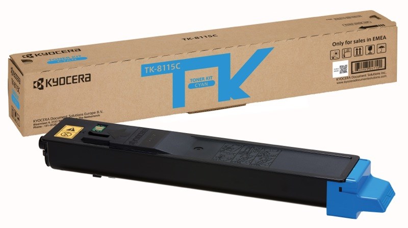KYOCERA Toner TK-8115C 1T02P3CNL0 Cyan Original KYOCERA Toner TK-8115C 1T02P3CNL0 Cyan Original