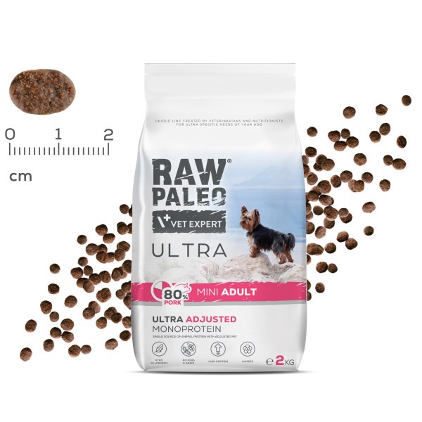 RAW PALEO Ultra Pork Mini Adult - dry dog food - 2kg RAW PALEO Ultra Pork Mini Adult - dry dog food - 2kg