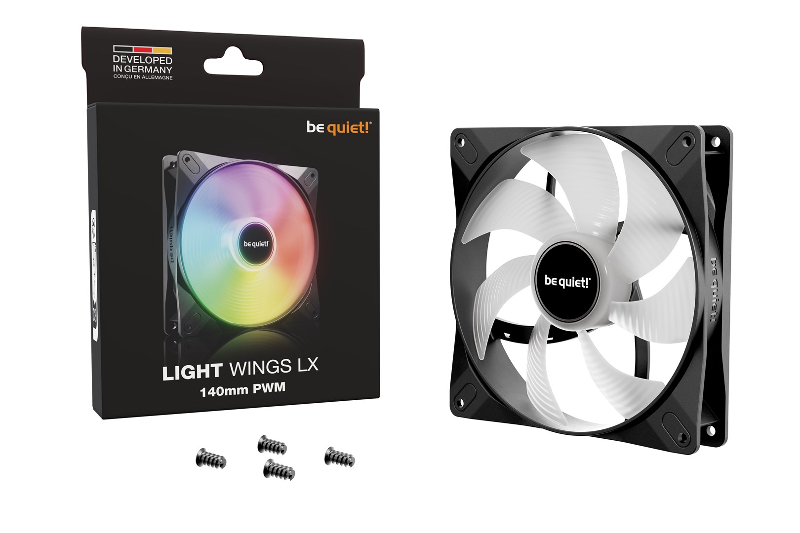 be quiet! LIGHT WINGS LX 140mm PWM Computer case Fan 14 cm Black 1 pc(s) be quiet! LIGHT WINGS LX 140mm PWM Computer case Fan 14 cm Black 1 pc(s)
