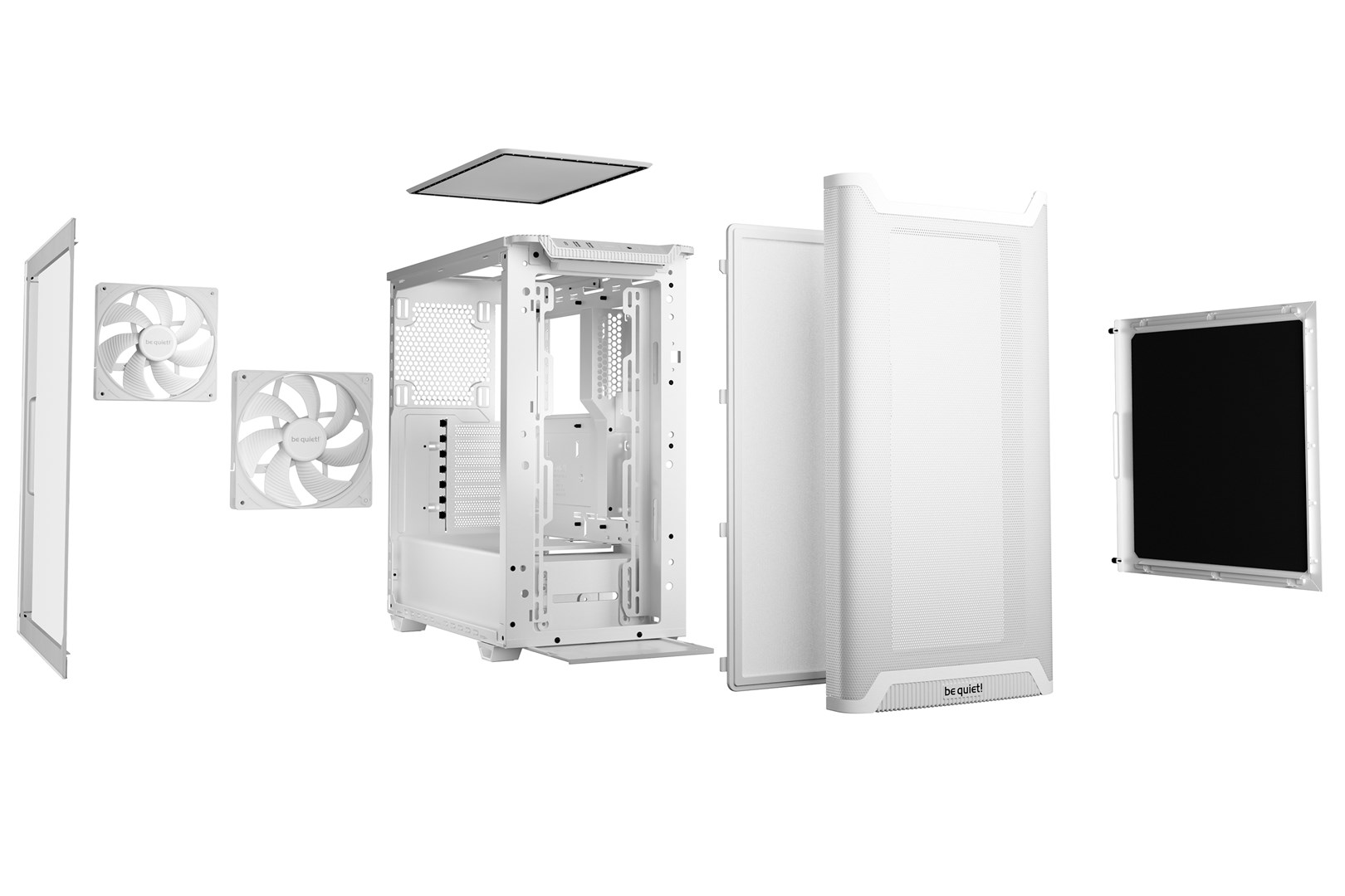 be quiet! PURE BASE 501 Airflow Window White Midi Tower be quiet! PURE BASE 501 Airflow Window White Midi Tower