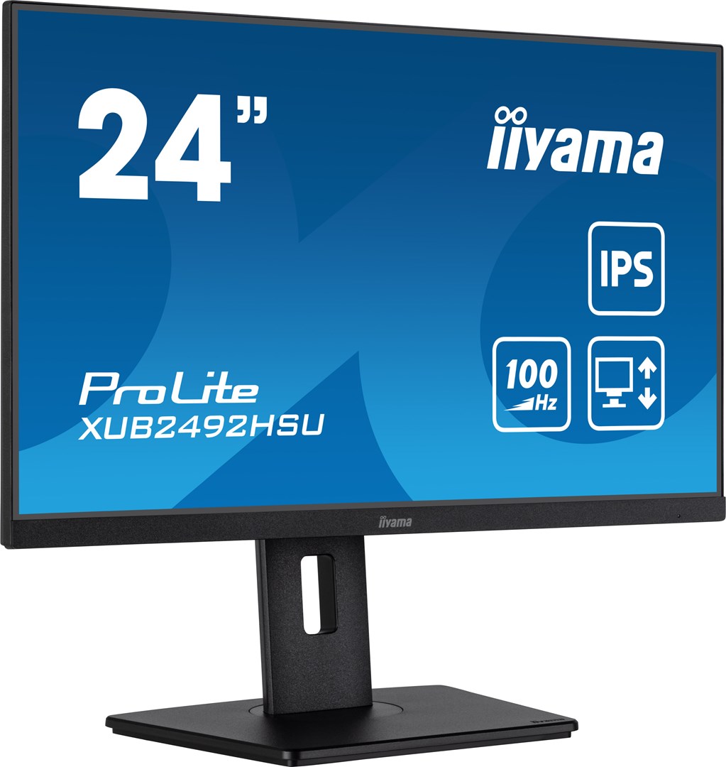iiyama 24” IPS technology panel with height adjustable stand and 100Hz refresh rate iiyama 24” IPS technology panel with height adjustable stand and 100Hz refresh rate