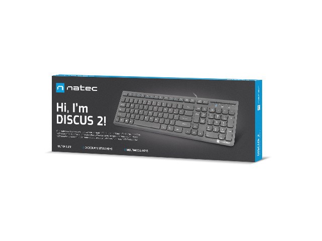 NATEC Discus 2 keyboard USB USB US Slim NATEC Discus 2 keyboard USB USB US Slim