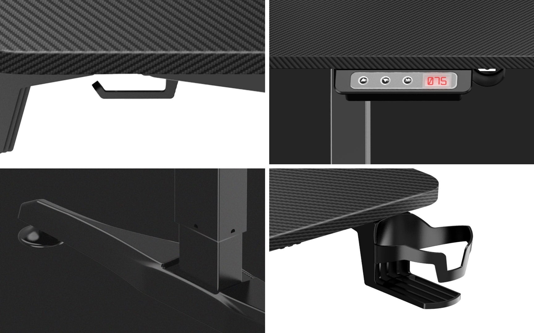 GAMING DESK HUZARO HERO 8.5 BLACK GAMING DESK HUZARO HERO 8.5 BLACK