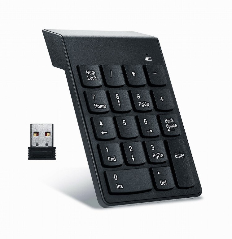 Gembird KPD-W-02 numeric keypad Notebook/PC Bluetooth Black Gembird KPD-W-02 numeric keypad Notebook/PC Bluetooth Black