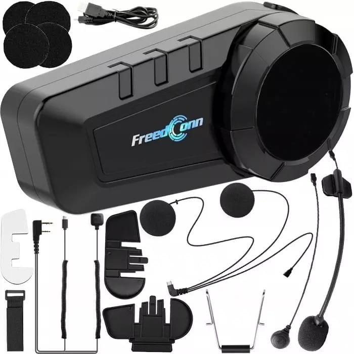 FREEDCONN KY-PRO SINGLE motorcycle intercom Black FREEDCONN KY-PRO SINGLE motorcycle intercom Black