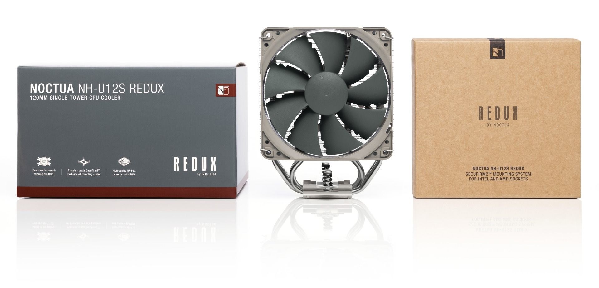 Noctua NH-U12S redux Processor Cooler 12 cm Grey, Stainless steel Noctua NH-U12S redux Processor Cooler 12 cm Grey, Stainless steel