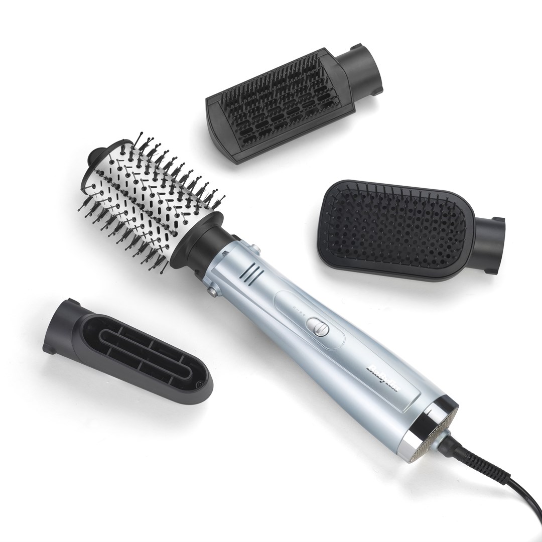 BaByliss Hydro-Fusion Hydro Fusion Smooth & Shape Hot air brush Warm Gray, Silver 1000 W 98.4" (2.5 m) BaByliss Hydro-Fusion Hydro Fusion Smooth & Shape Hot air brush Warm Gray, Silver 1000 W 98.4" (2.5 m)
